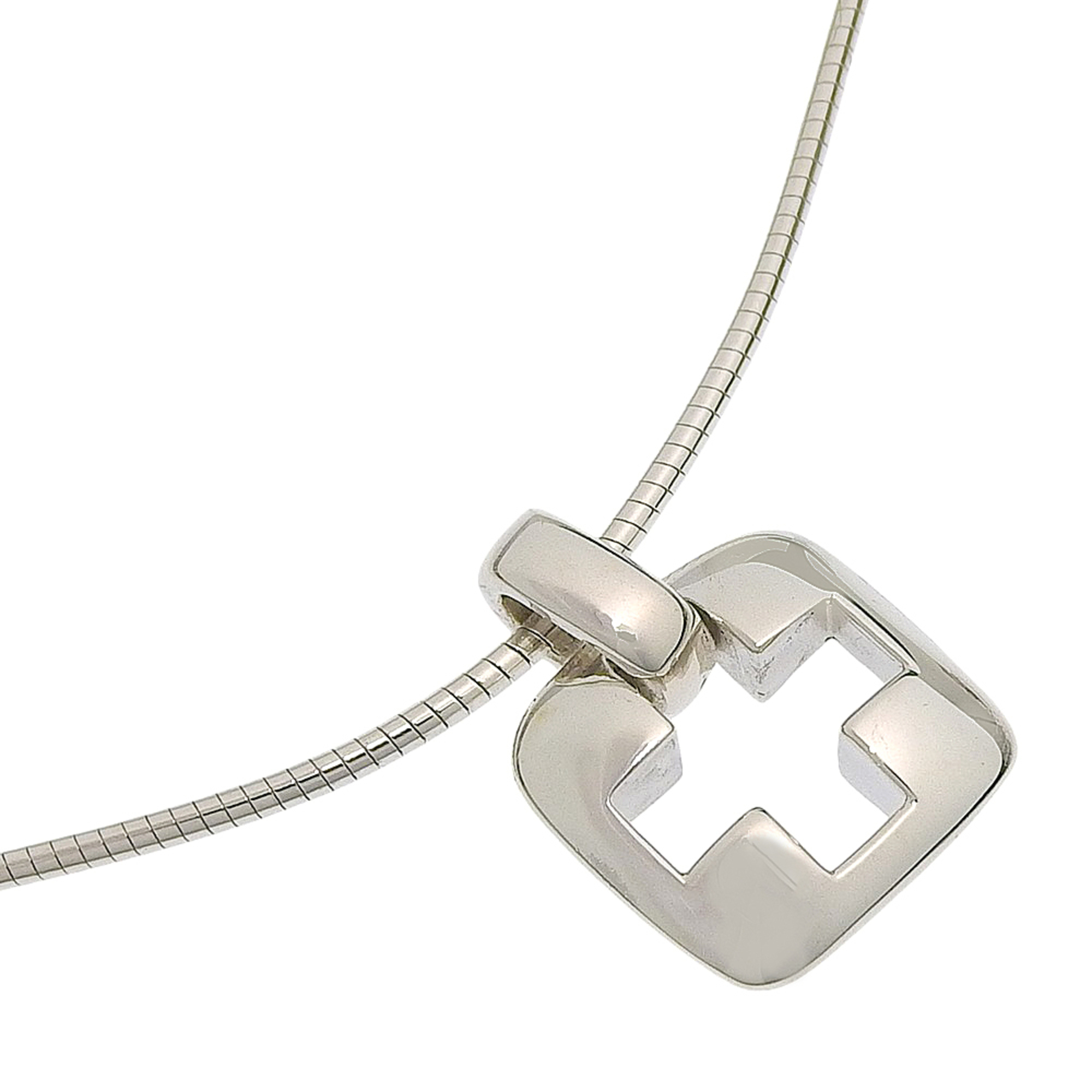 Tiffany & Co. Piast Cross Necklace Choker, Sterling Silver 925, Approx. 7.4g,...